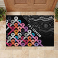 Australia Cancer Survivor Rubber Doormat I’m A Survivor All Cancer
