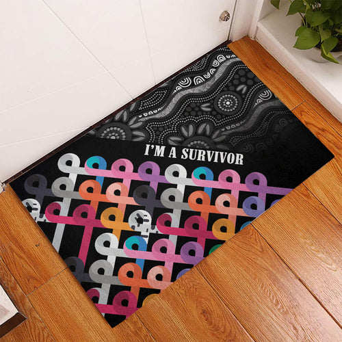 Australia Cancer Survivor Rubber Doormat I’m A Survivor All Cancer