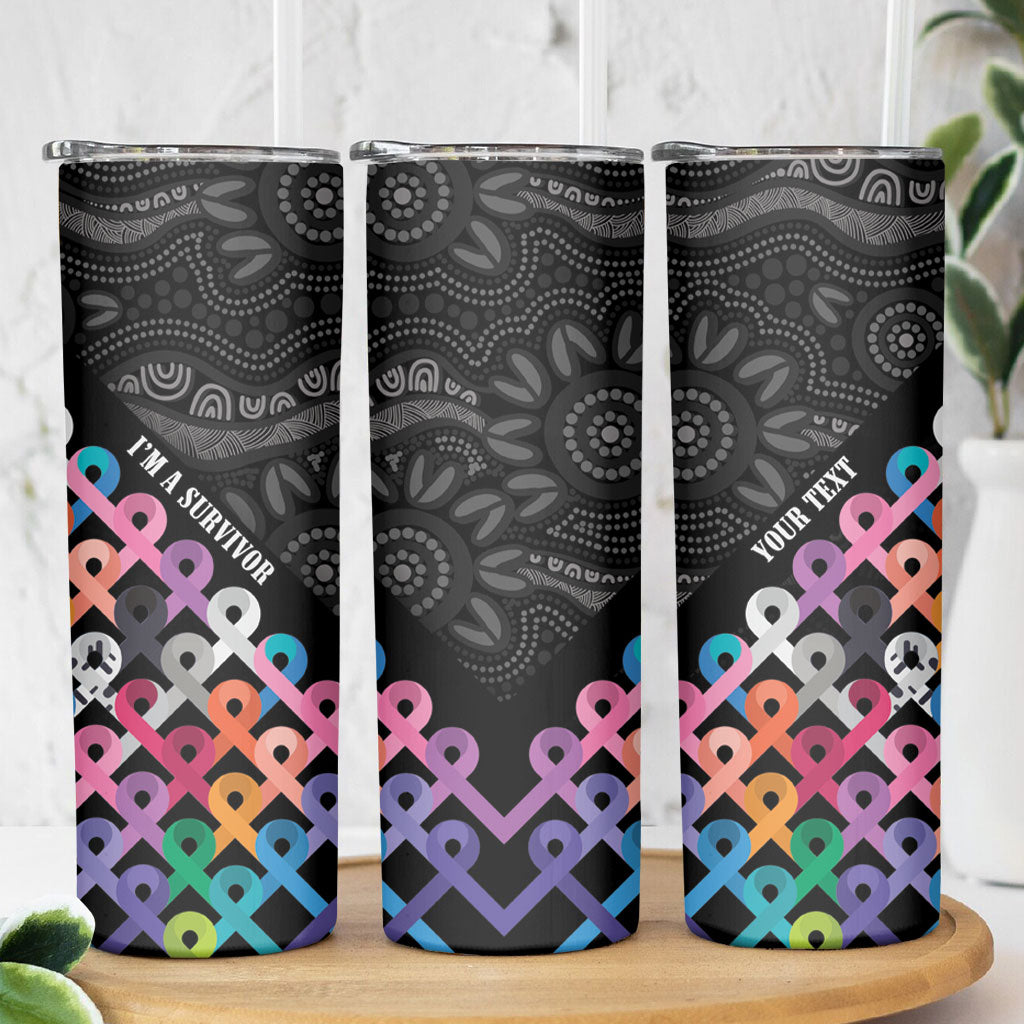 Australia Cancer Survivor Personalised Skinny Tumbler I’m A Survivor All Cancer