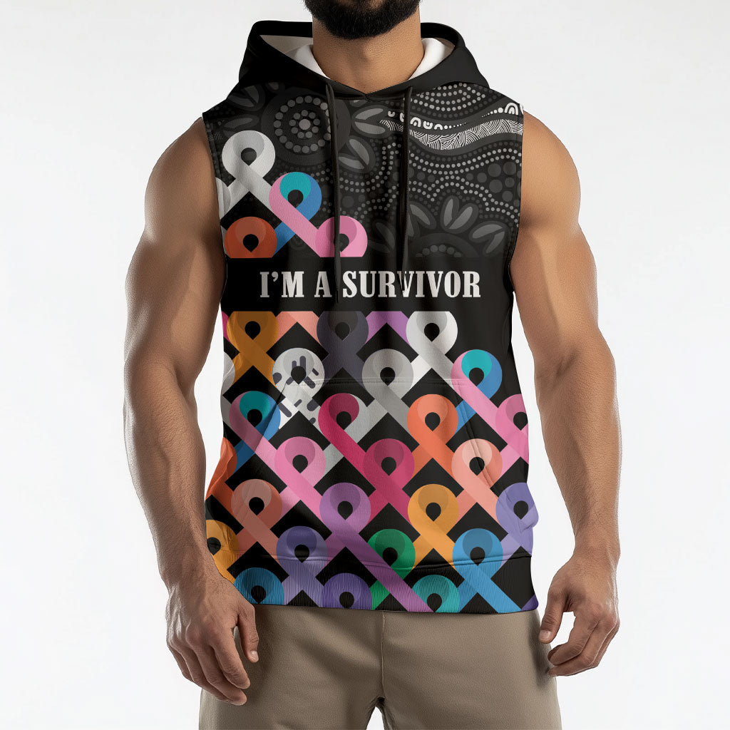 Australia Cancer Survivor Personalised Sleeveless Hoodie I’m A Survivor All Cancer