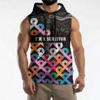 Australia Cancer Survivor Personalised Sleeveless Hoodie I’m A Survivor All Cancer