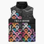 Australia Cancer Survivor Personalised Sleeveless Puffer Jacket I’m A Survivor All Cancer