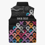 Australia Cancer Survivor Personalised Sleeveless Puffer Jacket I’m A Survivor All Cancer