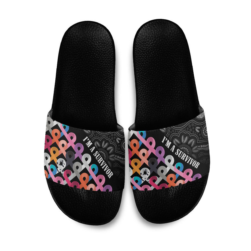 Australia Cancer Survivor Slide Sandals I’m A Survivor All Cancer