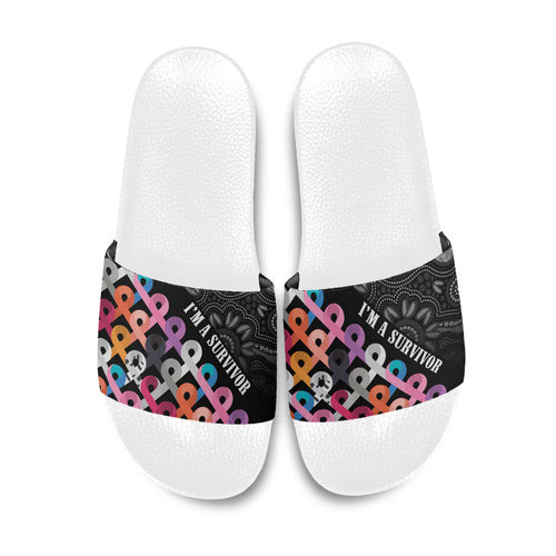 Australia Cancer Survivor Slide Sandals I’m A Survivor All Cancer
