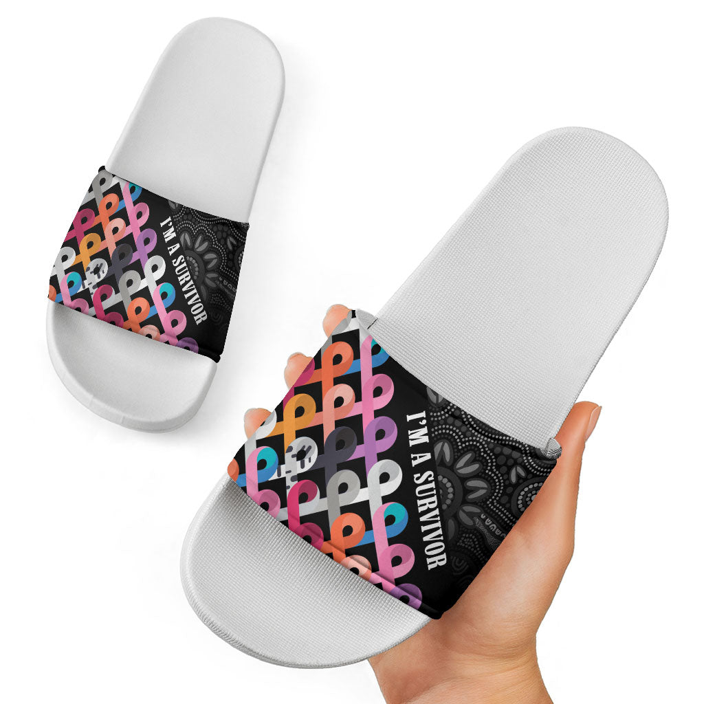 Australia Cancer Survivor Slide Sandals I’m A Survivor All Cancer
