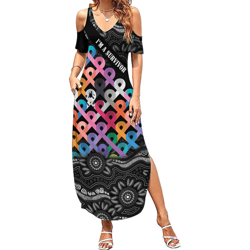 Australia Cancer Survivor Personalised Summer Maxi Dress I’m A Survivor All Cancer