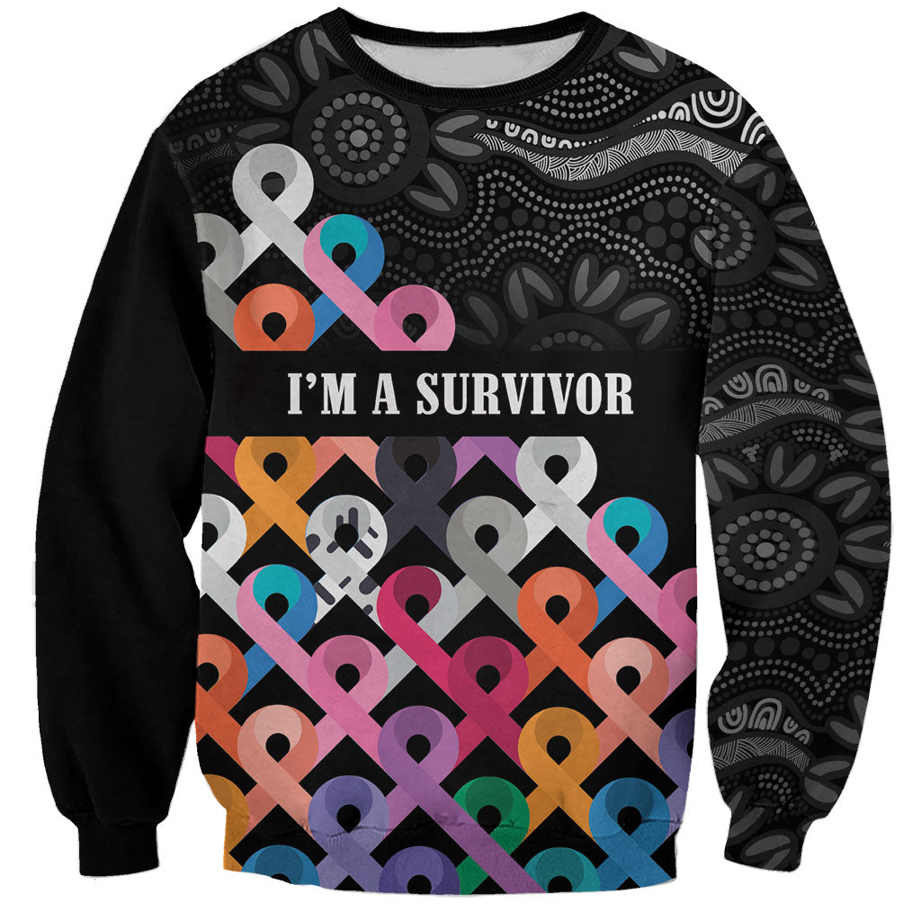 Australia Cancer Survivor Personalised Sweatshirt I’m A Survivor All Cancer