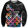 Australia Cancer Survivor Personalised Sweatshirt I’m A Survivor All Cancer