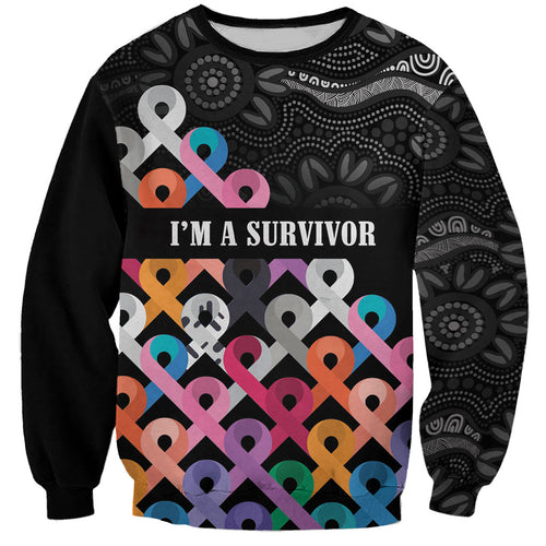 Australia Cancer Survivor Personalised Sweatshirt I’m A Survivor All Cancer