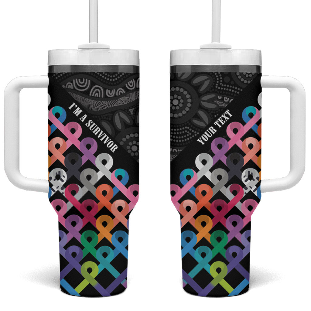 Australia Cancer Survivor Personalised Tumbler With Handle I’m A Survivor All Cancer
