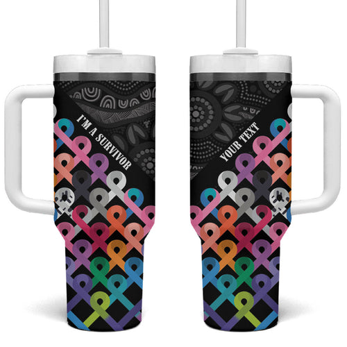 Australia Cancer Survivor Personalised Tumbler With Handle I’m A Survivor All Cancer