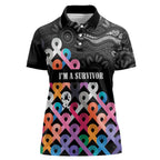 Australia Cancer Survivor Personalised Women Polo Shirt I’m A Survivor All Cancer