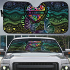 Australia Cancer Survivor Auto Sun Shade I’m A Survivor Ribbon Heart