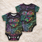 Australia Cancer Survivor Personalised Baby Onesie I’m A Survivor Ribbon Heart