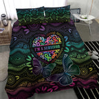 Australia Cancer Survivor Bedding Set I’m A Survivor Ribbon Heart