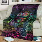 Australia Cancer Survivor Blanket I’m A Survivor Ribbon Heart