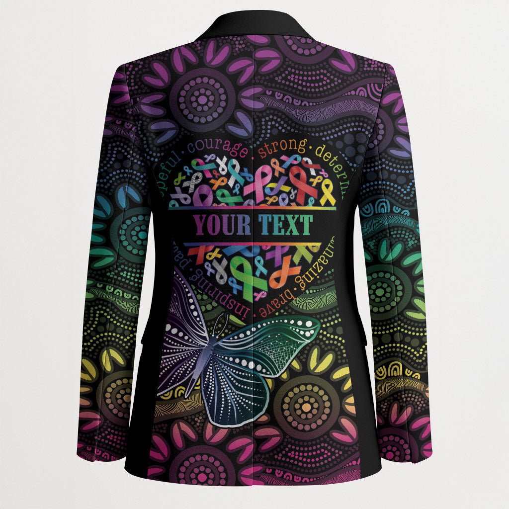 Australia Cancer Survivor Personalised Blazer I’m A Survivor Ribbon Heart