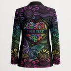 Australia Cancer Survivor Personalised Blazer I’m A Survivor Ribbon Heart