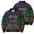 Australia Cancer Survivor Personalised Bomber Puffer Jacket I’m A Survivor Ribbon Heart