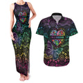 Australia Cancer Survivor Personalised Couples Matching Tank Maxi Dress and Hawaiian Shirt I’m A Survivor Ribbon Heart