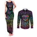 Australia Cancer Survivor Personalised Couples Matching Tank Maxi Dress and Long Sleeve Button Shirt I’m A Survivor Ribbon Heart