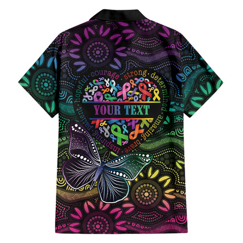 Australia Cancer Survivor Personalised Family Matching Off Shoulder Maxi Dress and Hawaiian Shirt I’m A Survivor Ribbon Heart