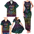 Australia Cancer Survivor Personalised Family Matching Tank Maxi Dress and Hawaiian Shirt I’m A Survivor Ribbon Heart
