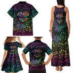 Australia Cancer Survivor Personalised Family Matching Tank Maxi Dress and Hawaiian Shirt I’m A Survivor Ribbon Heart