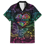 Australia Cancer Survivor Personalised Family Matching Tank Maxi Dress and Hawaiian Shirt I’m A Survivor Ribbon Heart