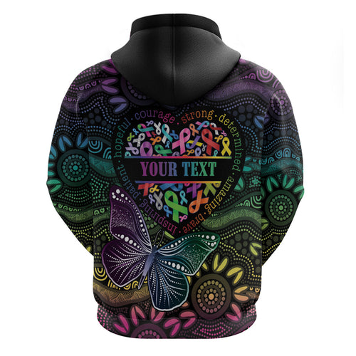 Australia Cancer Survivor Personalised Hoodie I’m A Survivor Ribbon Heart