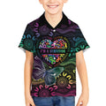 Australia Cancer Survivor Personalised Kid Hawaiian Shirt I’m A Survivor Ribbon Heart