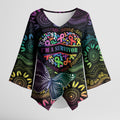 Australia Cancer Survivor Personalised Kimono Sleeve Blouse I’m A Survivor Ribbon Heart