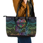Australia Cancer Survivor Leather Tote Bag I’m A Survivor Ribbon Heart