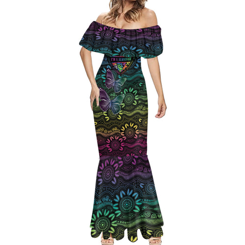 Australia Cancer Survivor Personalised Mermaid Dress I’m A Survivor Ribbon Heart