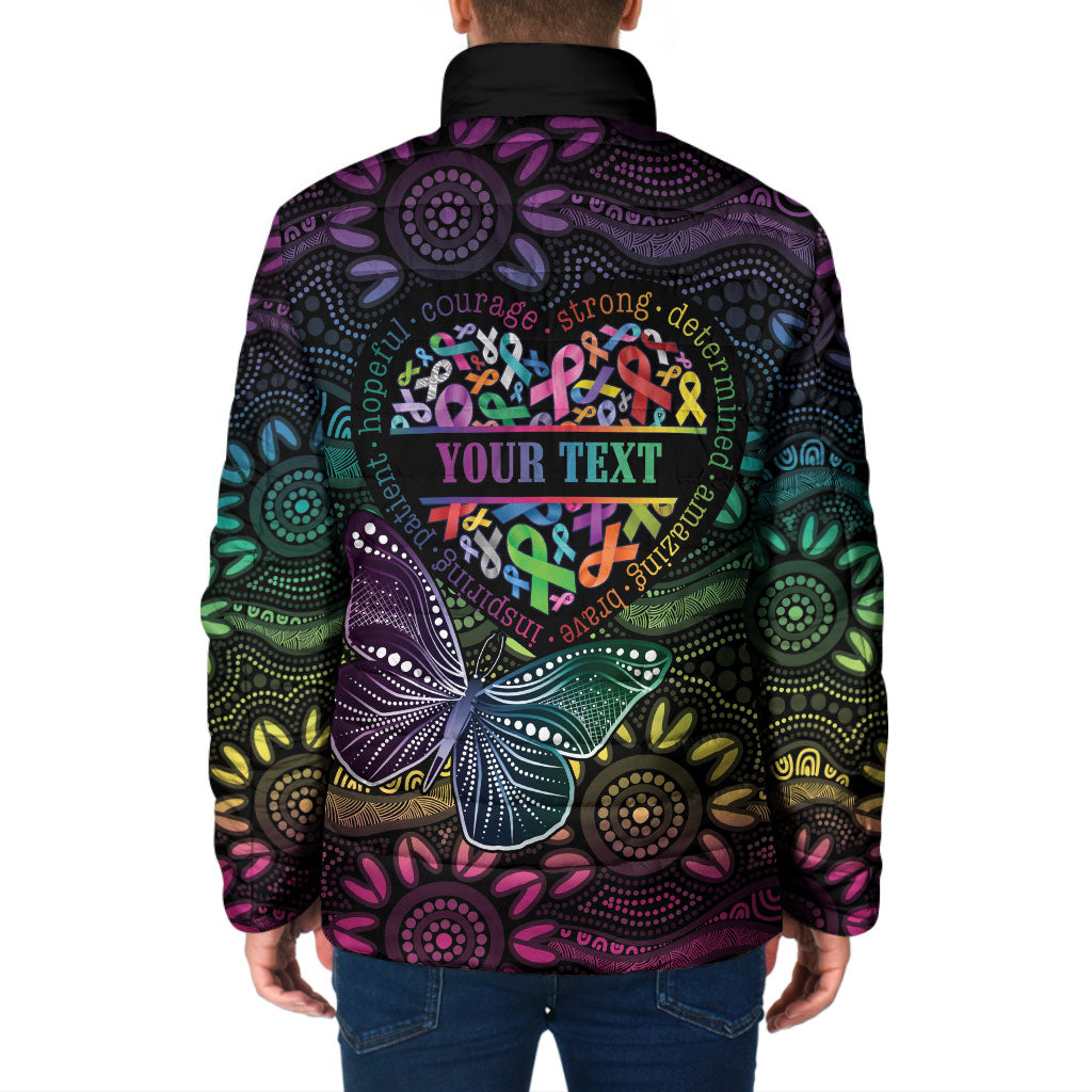 Australia Cancer Survivor Personalised Padded Jacket I’m A Survivor Ribbon Heart
