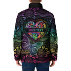 Australia Cancer Survivor Personalised Padded Jacket I’m A Survivor Ribbon Heart