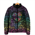 Australia Cancer Survivor Personalised Padded Jacket I’m A Survivor Ribbon Heart