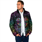 Australia Cancer Survivor Personalised Padded Jacket I’m A Survivor Ribbon Heart