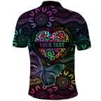 Australia Cancer Survivor Personalised Polo Shirt I’m A Survivor Ribbon Heart