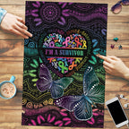 Australia Cancer Survivor Puzzle I’m A Survivor Ribbon Heart