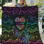 Australia Cancer Survivor Quilt I’m A Survivor Ribbon Heart