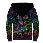 Australia Cancer Survivor Personalised Sherpa Hoodie I’m A Survivor Ribbon Heart