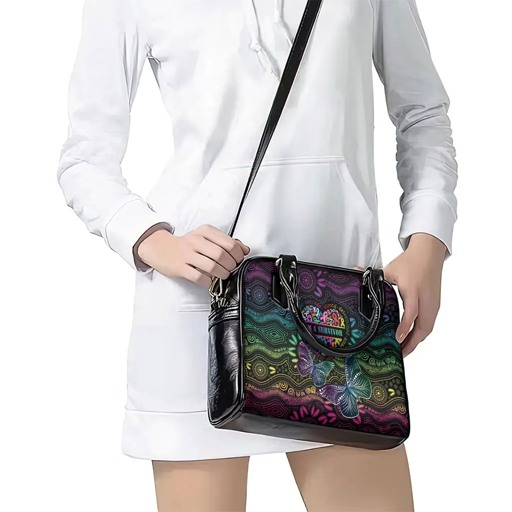 Australia Cancer Survivor Shoulder Handbag I’m A Survivor Ribbon Heart