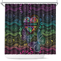 Australia Cancer Survivor Shower Curtain I’m A Survivor Ribbon Heart