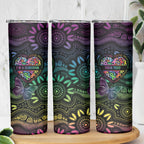 Australia Cancer Survivor Personalised Skinny Tumbler I’m A Survivor Ribbon Heart