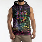 Australia Cancer Survivor Personalised Sleeveless Hoodie I’m A Survivor Ribbon Heart