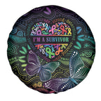 Australia Cancer Survivor Spare Tire Cover I’m A Survivor Ribbon Heart