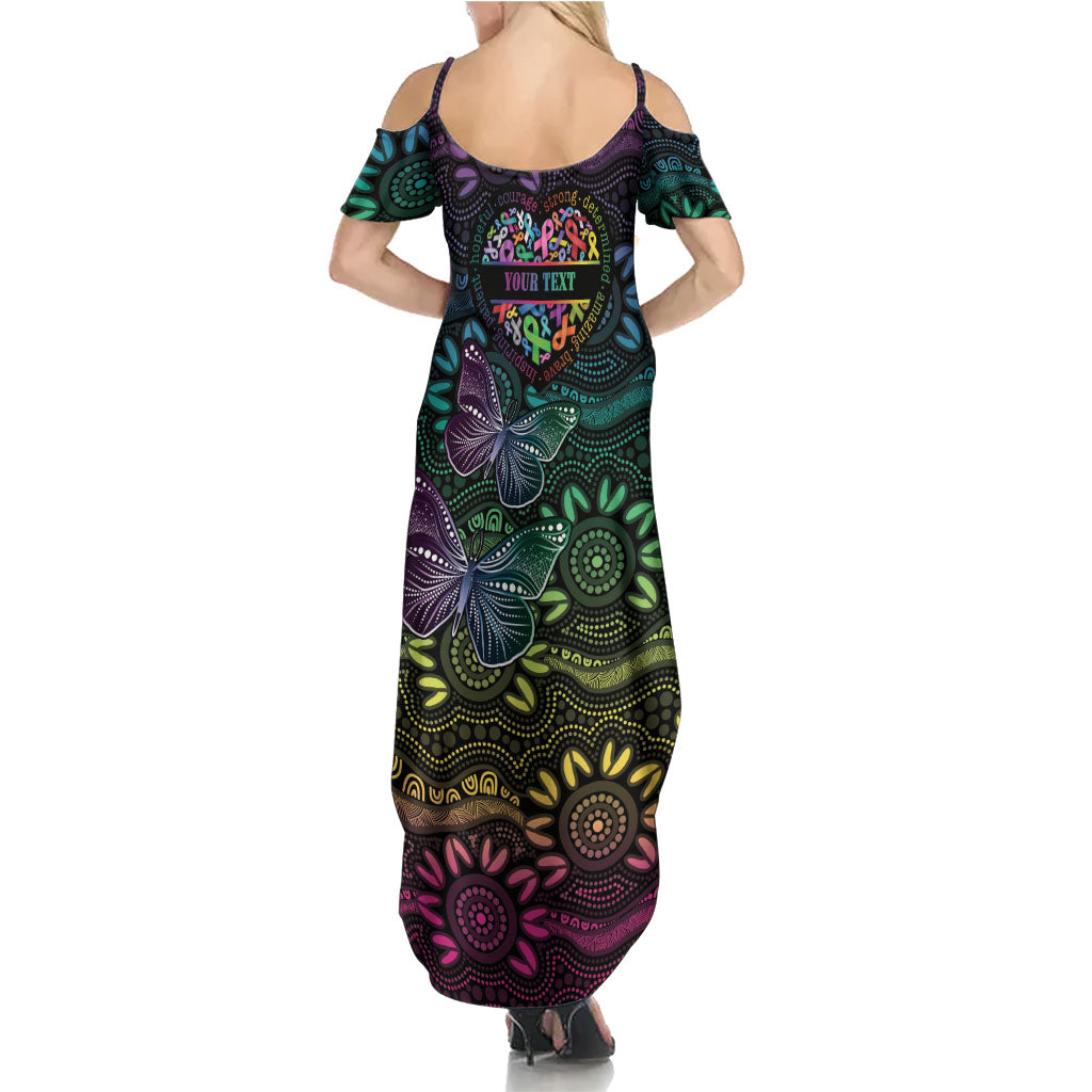 Australia Cancer Survivor Personalised Summer Maxi Dress I’m A Survivor Ribbon Heart