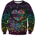 Australia Cancer Survivor Personalised Sweatshirt I’m A Survivor Ribbon Heart